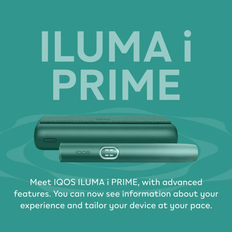 IQOS ILUMA i Prime Aspen Green all smart features