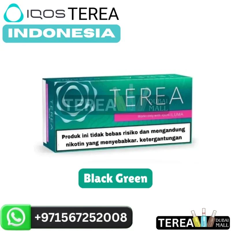 IQOS TEREA Black Green Indonesia in Dubai
