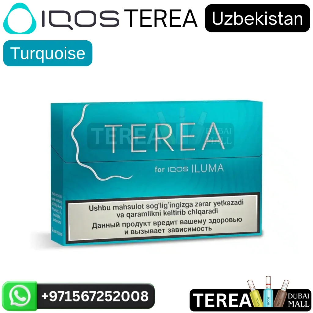 IQOS TEREA Turquoise Uzbekistan in Dubai UAE