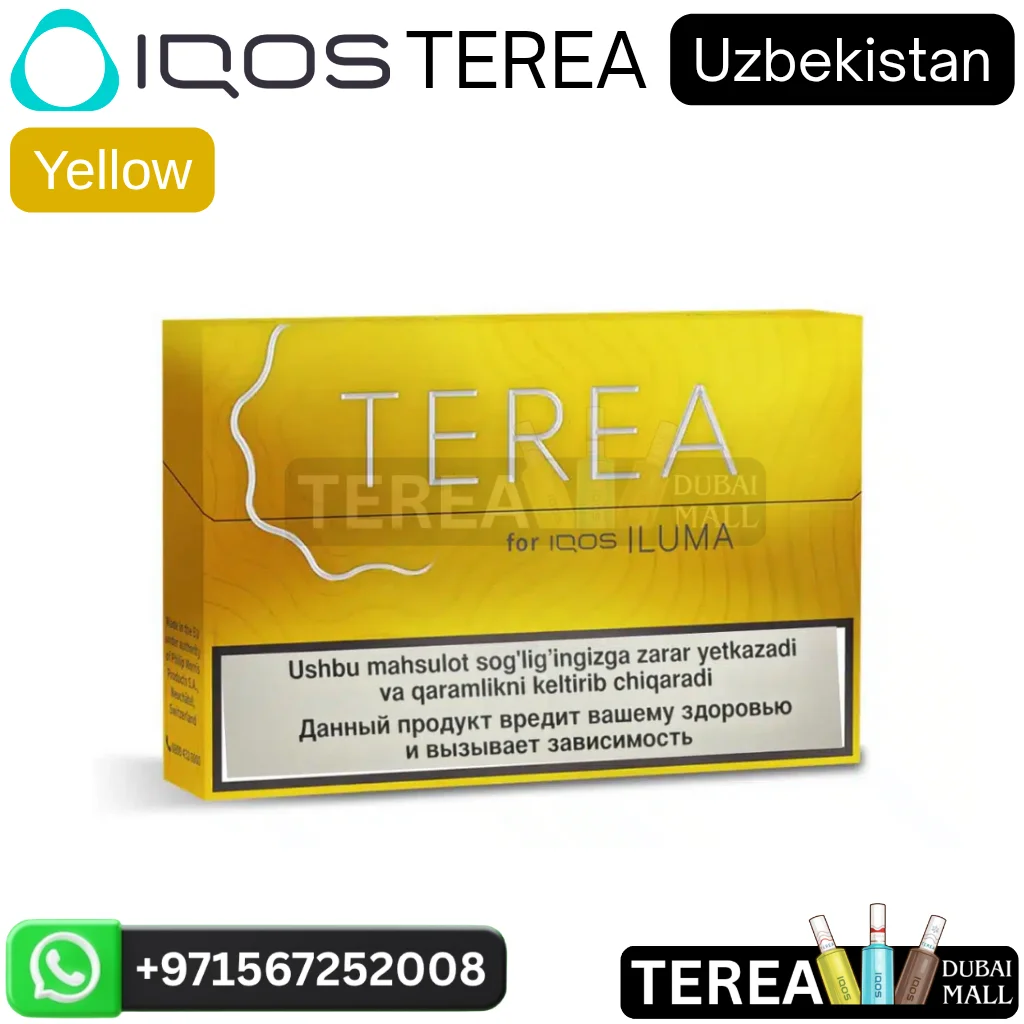 IQOS TEREA Yellow Uzbekistan Variant in Dubai UAE