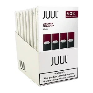 JUUL Virginia Tobacco Pods Box Contains