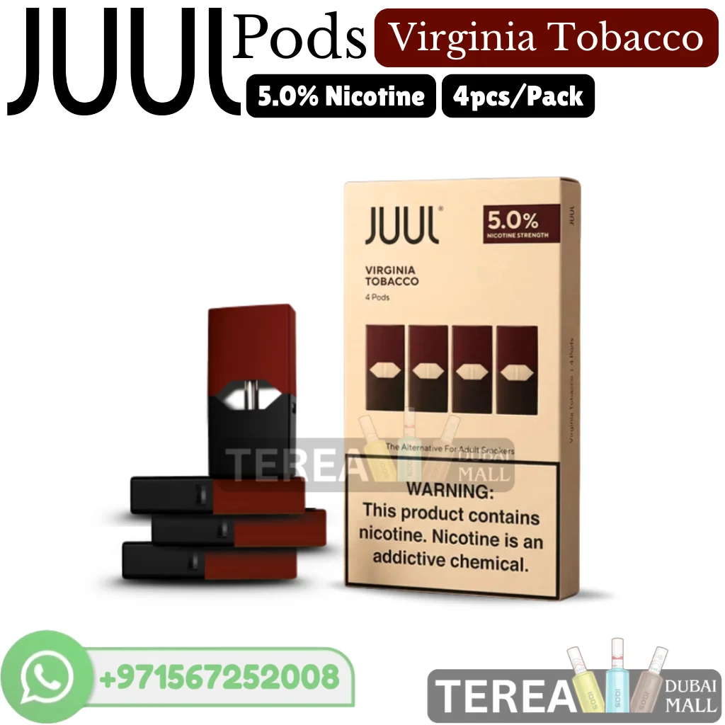 JUUL Virginia Tobacco Pods 5% Nicotine 4Pcs/Pack
