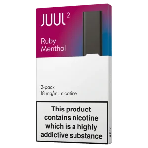 JUUL 2 Ruby Menthol Box includes