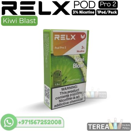 Buy RELX Kiwi Blast Pro 2 Pod 3% Nicotine – 1 Piece/Pack in Dubai