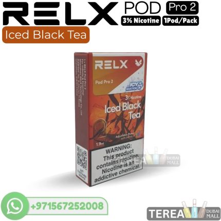Buy RELX Iced Black Tea Pro 2 Pod 3% Nicotine – 1 Piece/Pack in Dubai