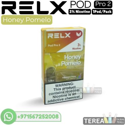 Buy RELX Honey Pomelo Pro 2 Pod 3% Nicotine – 1 Piece/Pack in Dubai