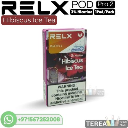 Buy RELX Hibiscus Ice Tea Pro 2 Pod 3% Nicotine – 1 Piece/Pack in Dubai