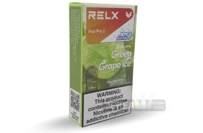RELX Green Grape Ice Pod Packaging Info