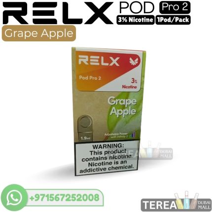 Buy RELX Grape Apple Pro 2 Pod 3% Nicotine – 1 Piece/Pack in Dubai
