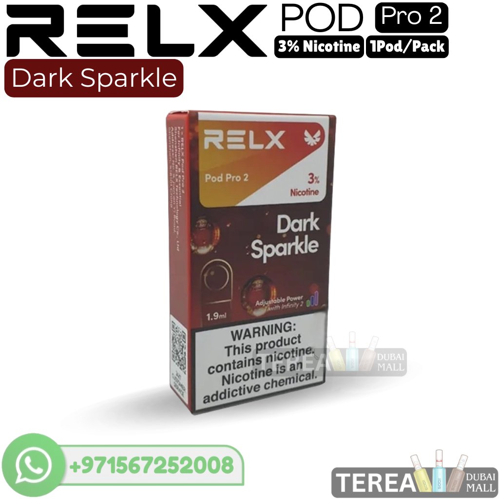 Buy RELX Dark Sparkle Pro 2 Pod 3% Nicotine – 1 Piece/Pack in Dubai Buy RELX Dark Sparkle Pro 2 Pod 3% Nicotine – 1 Piece/Pack in Dubai