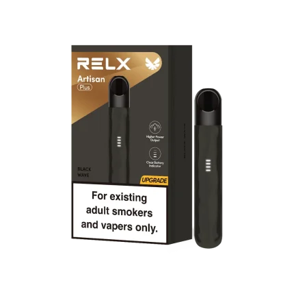 RELX Black Wave Artisan Plus Packaging Details