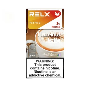 RELX Hazelnut Latte Pro 2 Box Includes