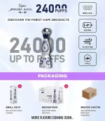 HUMO Azul 24000 Puffs What includes the Box in UAE