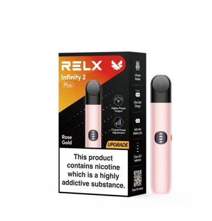 RELX Rose Gold Box Contains
