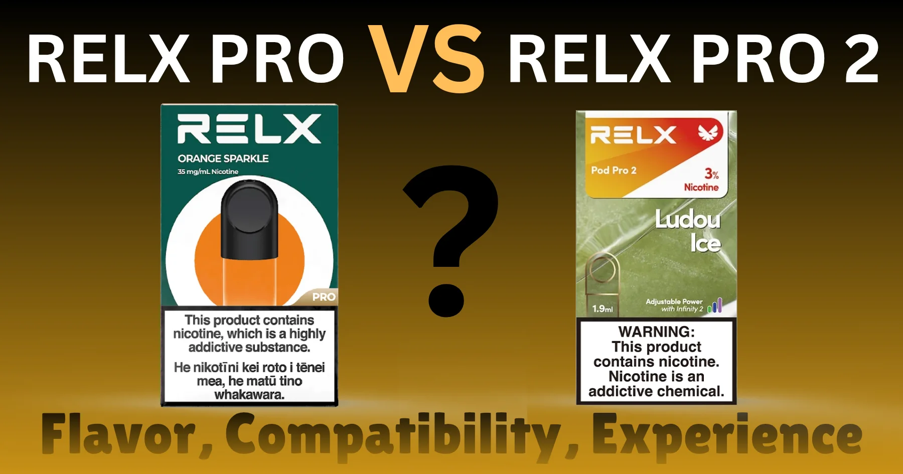 RELX Pro vs RELX Pro 2 Comparison