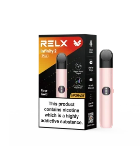 RELX Rose Gold Box Contains