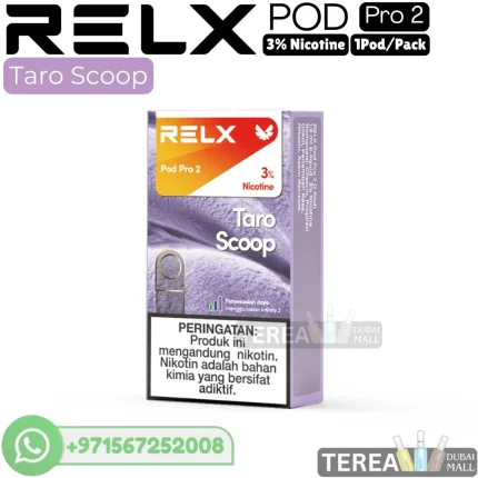 RELX Taro Scoop Pod Pro 2 (3% Nicotine) 1 Piece/Pack in Dubai