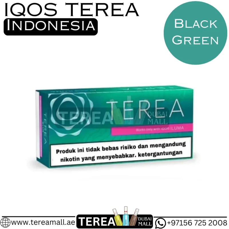 IQOS TEREA Black Green Indonesia – Order Online in Dubai & UAE