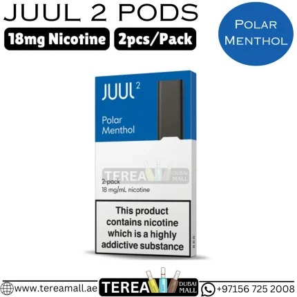 JUUL 2 Polar Menthol Pods in Dubai, UAE