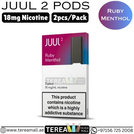 JUUL 2 Ruby Menthol Pods in Dubai, UAE