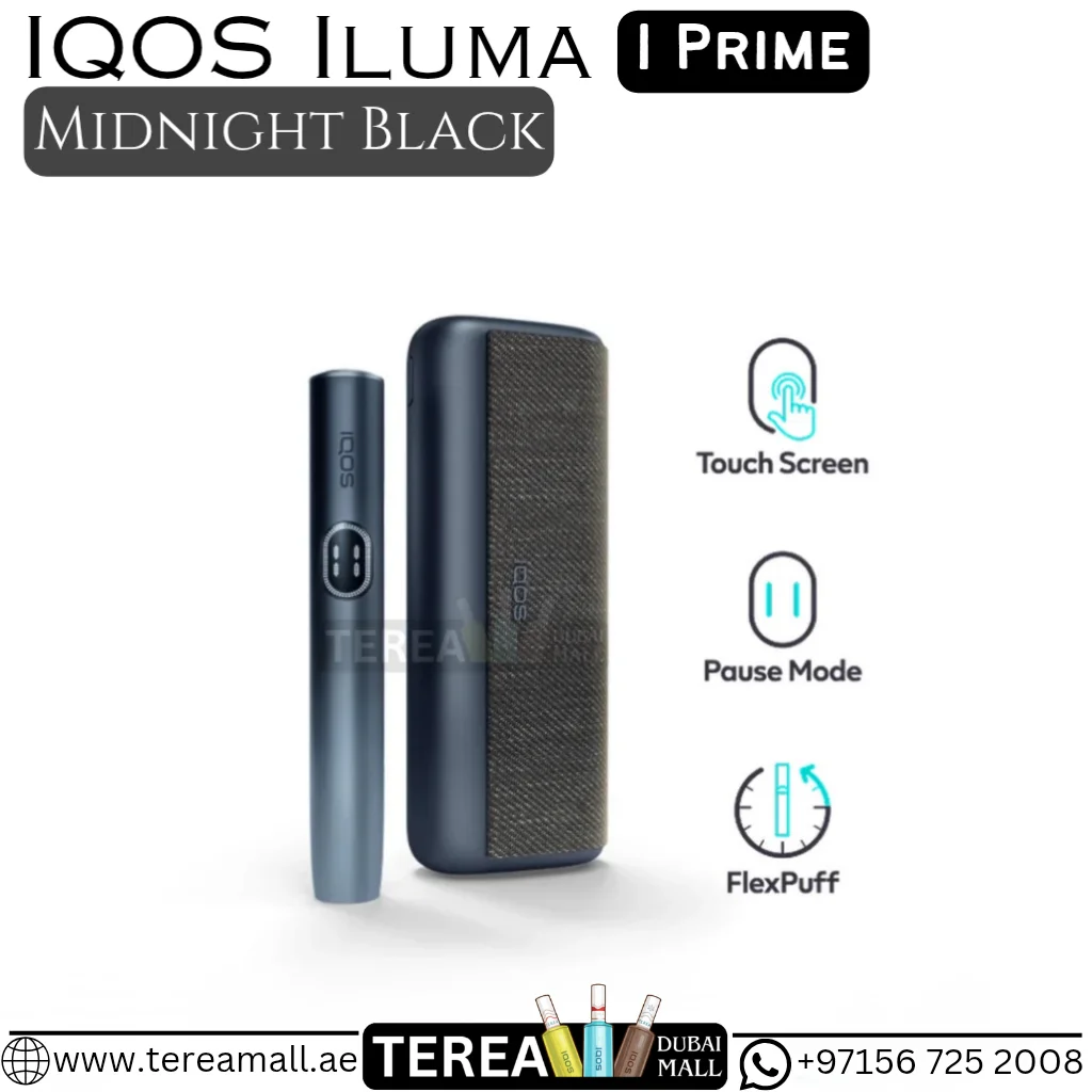 IQOS ILUMA i Prime Midnight Black Device in Dubai & UAE IQOS ILUMA i Prime Midnight Black Device in Dubai & UAE
