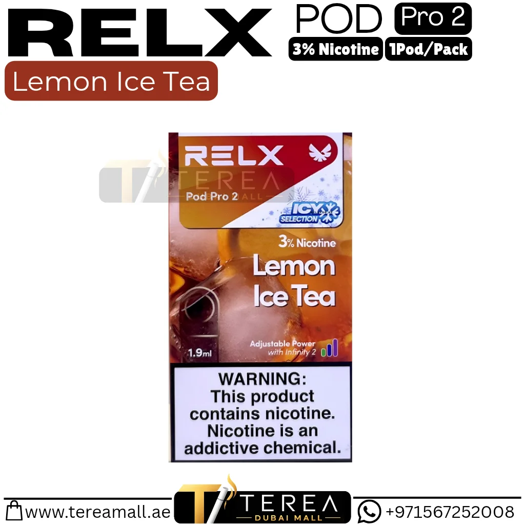 Buy RELX Lemon Ice Tea Pro 2 Pod 3% Nicotine – 1 Piece/Pack in Dubai Buy RELX Lemon Ice Tea Pro 2 Pod 3% Nicotine – 1 Piece/Pack in Dubai
