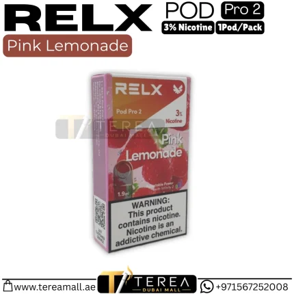 RELX Pink Lemonade Pro 2 Pod 3% Nicotine – 1 Piece/Pack