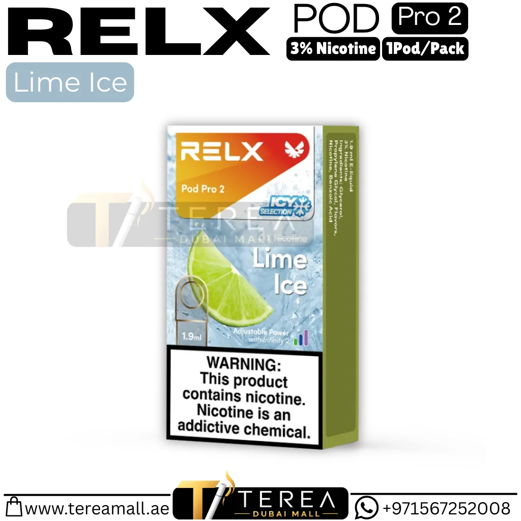 Buy RELX Lime Ice Pro 2 Pod 3% Nicotine – 1 Piece/Pack in Dubai Buy RELX Lime Ice Pro 2 Pod 3% Nicotine – 1 Piece/Pack in Dubai